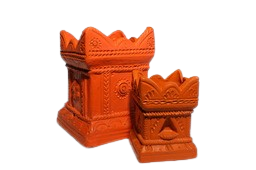 Handmade Terracotta Tulsi Pot | TulsiMadam with Drainage Hole at Bottom 