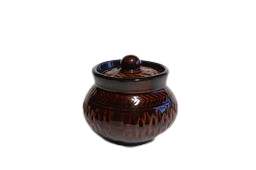 VINS Ceramic Pickle Jar 500 ml (Brown & Black )