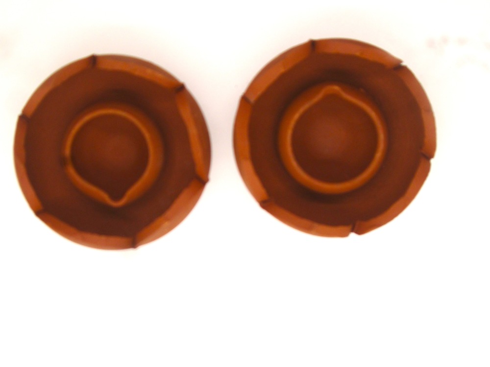 Mann Vaasam Thamarai Vilakku ( Oil Lamp ) pooja Lamp Set of 2