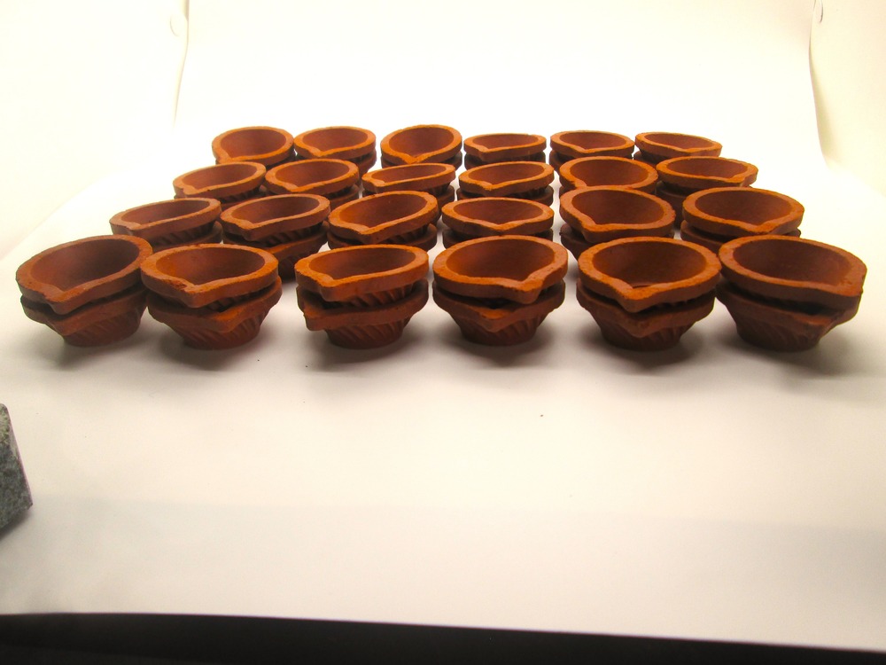 Clay Lamps | Diyas | Deepam Agal Vilakku | 3 no. Agal Pack of 50 Nos 