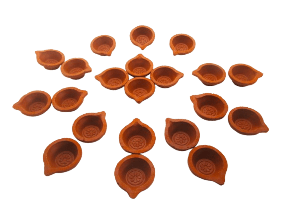 Clay Lamps | Diyas | Deepam Agal Vilakku | 3 no. Agal Pack of 50 Nos 