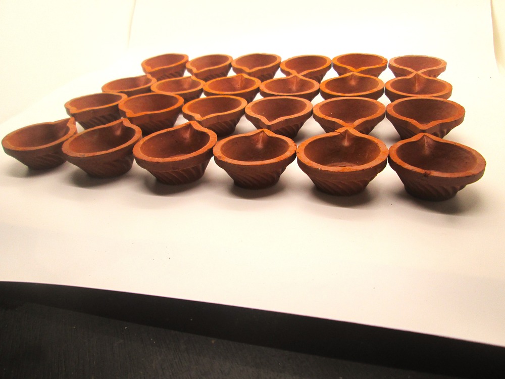 Diwali diya | Terracotta | Clay diya for puja | Mitti Diya for Diwali pooja Decoration Pack of 25 