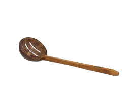 Coconut Shell Spoon | Wooden Cooking Utensils | Frying Spoon & Stick Wooden Ladles
