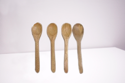 4 Piece Big Bear teak Wood Spoon set for Cooking & Serving | No Added Color or Polish