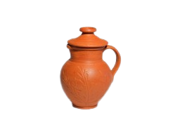 Mann Vaasam  Clay Preseasoned Water Jug with Lid | 1000ml