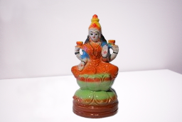 Laxmi Devi on Lotus | Goddess Laxmi Idol Perfrect for Home Decor & Golu Festival Idols