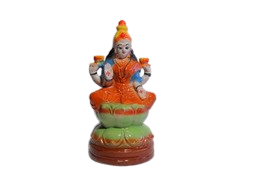 Laxmi Devi on Lotus | Goddess Laxmi Idol Perfrect for Home Decor & Golu Festival Idols