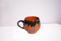 Clay Black Ceramic Coated Tea Cup 