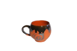 Clay Black Ceramic Coated Tea Cup 