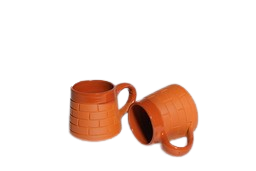 Eco friendly & Reusable Clay Tea Cup With Ceramic Coated 