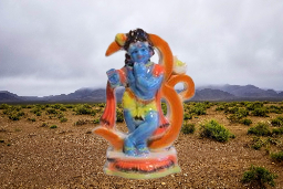 Ceramic Lord Krishna Home, Office Decor & Pooja Room | Handmade Little Krishna Deity Statue for Showpiece Gift