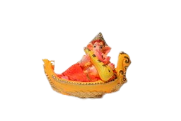  Idol of Lord Ganesh Sitting in a Swan Boat and Playing Veena String Instrument | Lakshmi puja Diwali Dasara puja festivals 