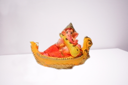  Idol of Lord Ganesh Sitting in a Swan Boat and Playing Veena String Instrument | Lakshmi puja Diwali Dasara puja festivals 