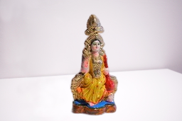 Saraswati Clay Idol for Puja & Home Decor saraswati Murti Doll