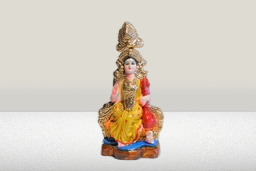 Saraswati Clay Idol for Puja & Home Decor saraswati Murti Doll