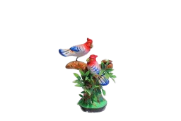 Vins Terracotta Clay Handmade Tree with Birds Showpiece Home Decor & Gift Item Decorative Showpiece  