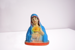Vins Mother Mary Ceramic Statue Decorative Showpiece Multicolor