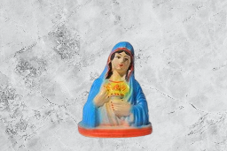 Vins Mother Mary Ceramic Statue Decorative Showpiece Multicolor