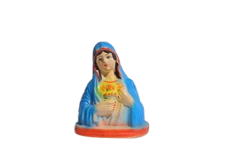 Vins Mother Mary Ceramic Statue Decorative Showpiece Multicolor