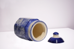 VAH Ceramic Pickle Jar for Kitchen 3d Blue | Perfect Quality Pickle Jar for Dining Table 